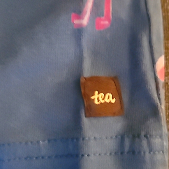 Sz 6-9 months Tea Collection Blue Flamingo Romper - Picture 4 of 4